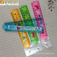 Free Shipping Plastic Cartoon Folding Ruler Set with PVC Bag Packing